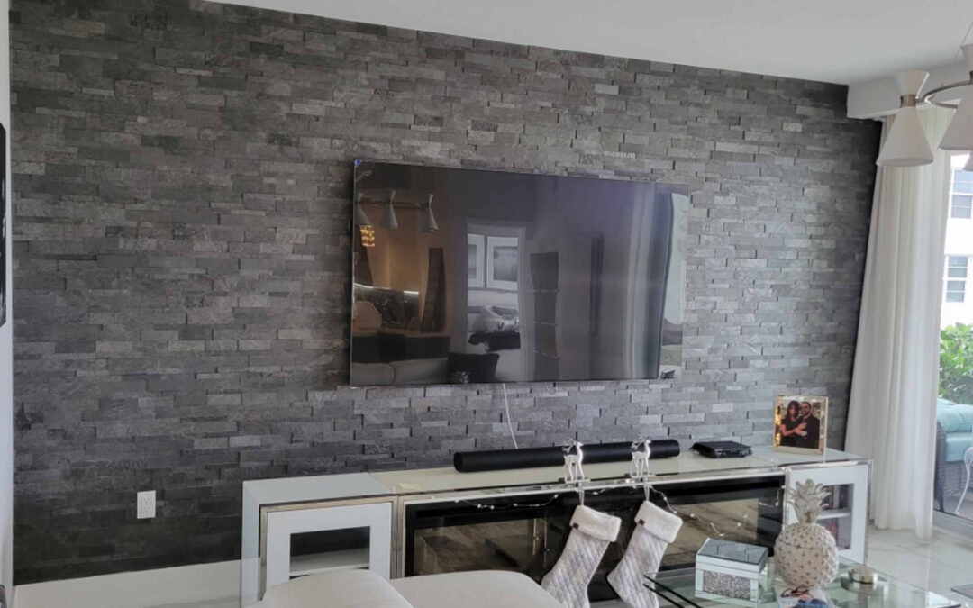 Why Slimstone Is The Easiest, Modern Stone Solution for Your TV Wall